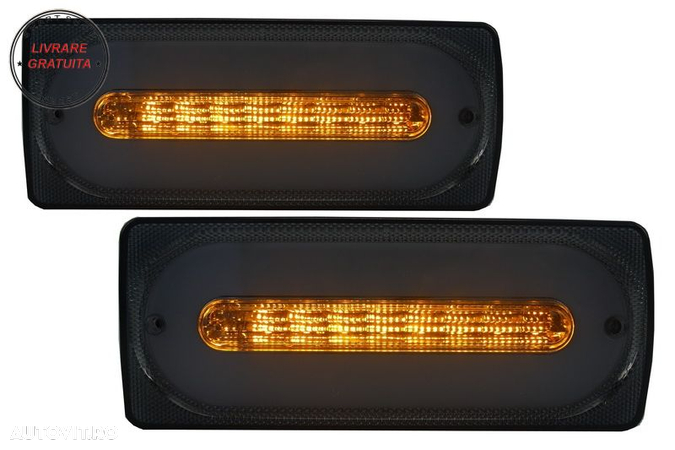 Stopuri Full LED Mercedes G-Class W463 (1989-2015) Semnal Dinamic Secvential- livrare gratuita - 7