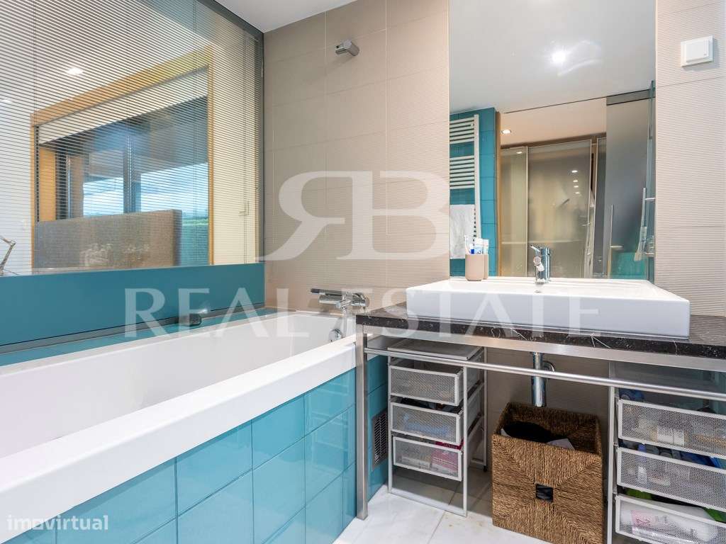 T2 no condominio SCALA Cascais | Jardim privado e jardim do condomí...-14