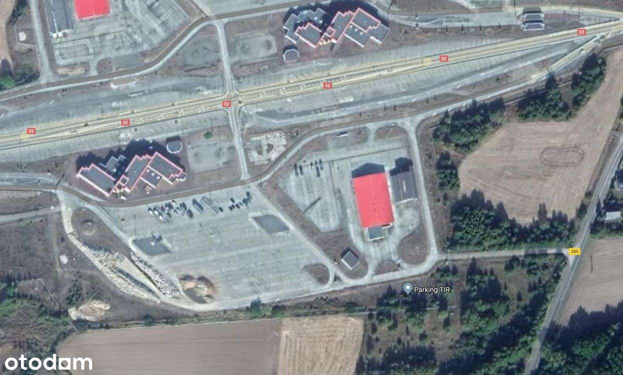 Działka inwestycyjna przy DK 32-1