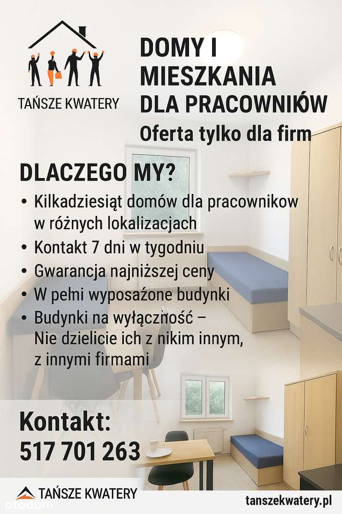 Dom dla 5 pracowników Nowa Huta