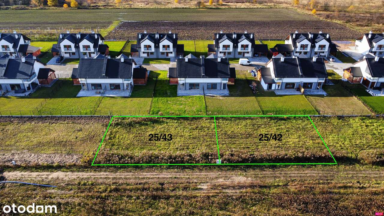 Projekt bliźniaka + pozwolenie | działki 2x 502 m²  oraz 1x 1002 m²-2