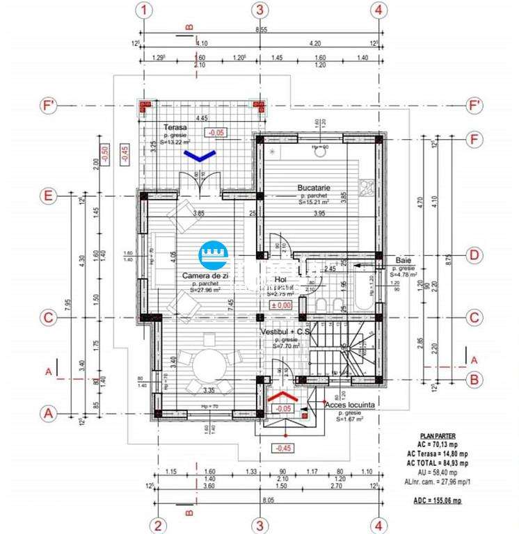 Vila 4 cam,115 mp,  500 teren, 800 m de Primaria Miroslava - Imagine principală: 4/5