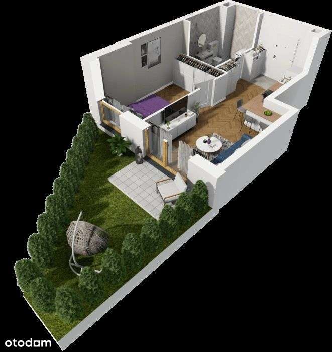 BLACK WEEK: 2-POKOJE Z OGRÓDKIEM - GRATIS MIEJSCE W HALI GARAŻOWEJ-9