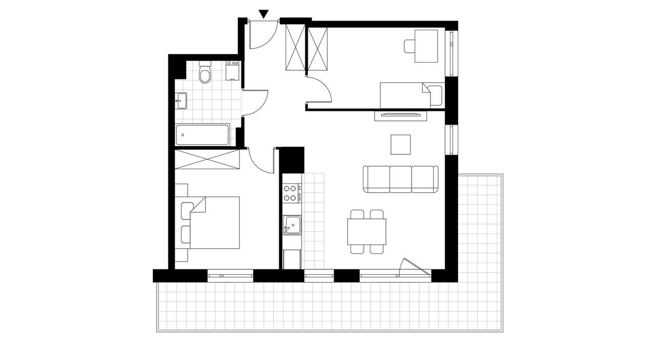 3-pokojowe mieszkanie 57m2 + balkon Bez Prowizji - Pełny obrazek: 3/8