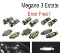 KIT COMPLETO 15 LAMPADAS LED INTERIOR PARA RENAULT MEGANE III 3 MK3 BIENES GRANDTOUR 09-15 - 1