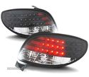 FAROLINS TRASEIROS LED PARA PEUGEOT 206 98-09 PRETO - 1