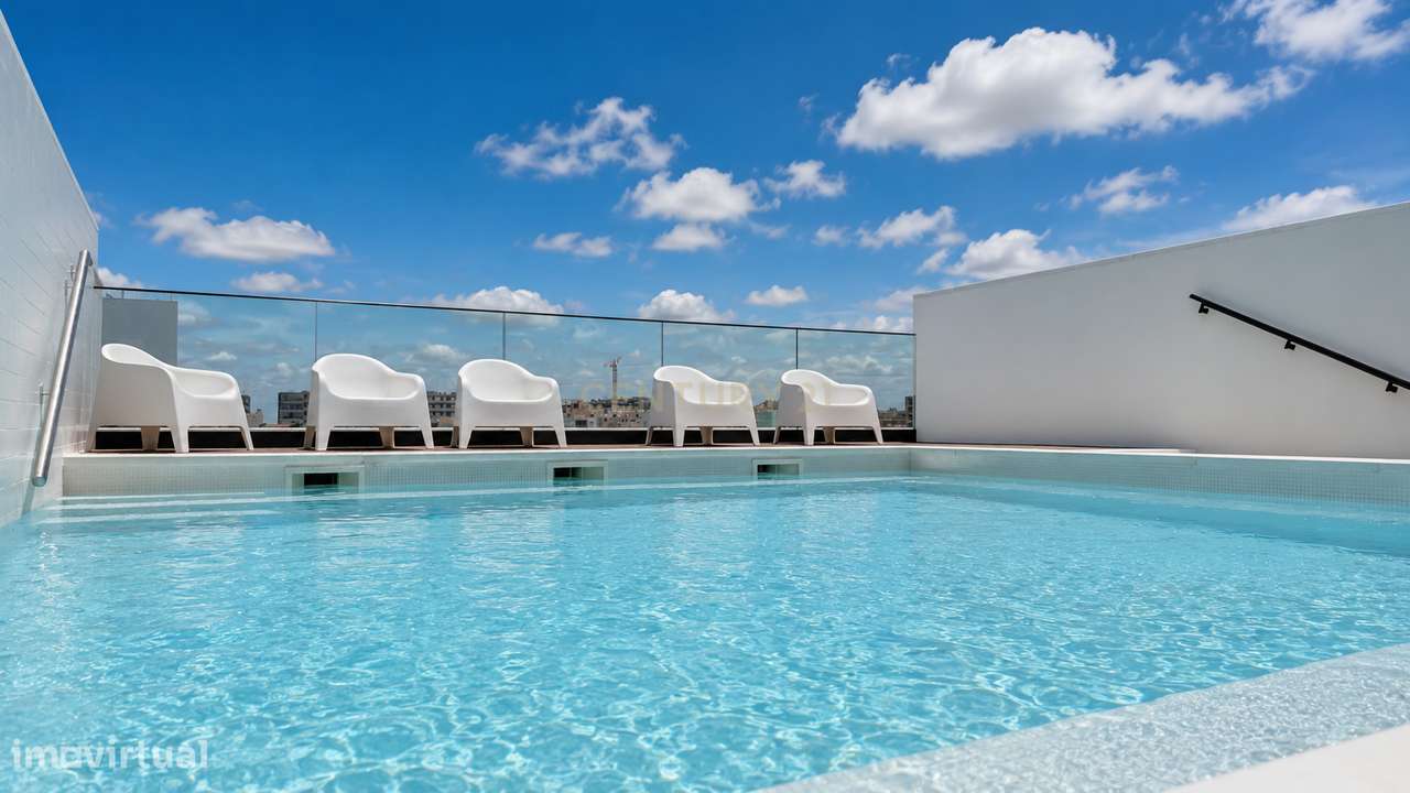 Avenida Altear | T2 de 144 m² com Piscina Rooftop e Garagem | Próximo-18