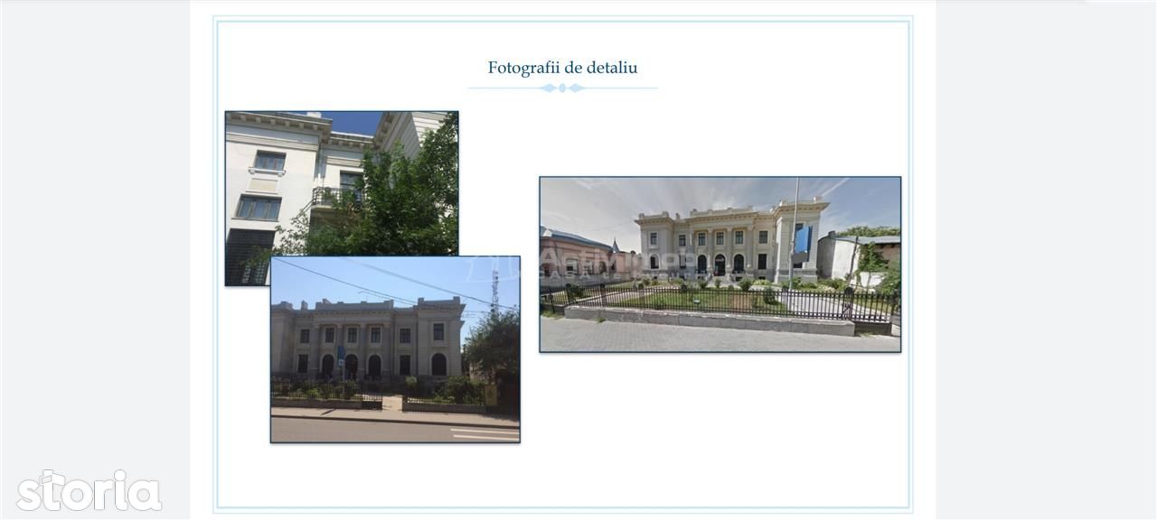 Cladire de birouri - Monument istoric, teren 2188 mp. Ramnicu Sarat