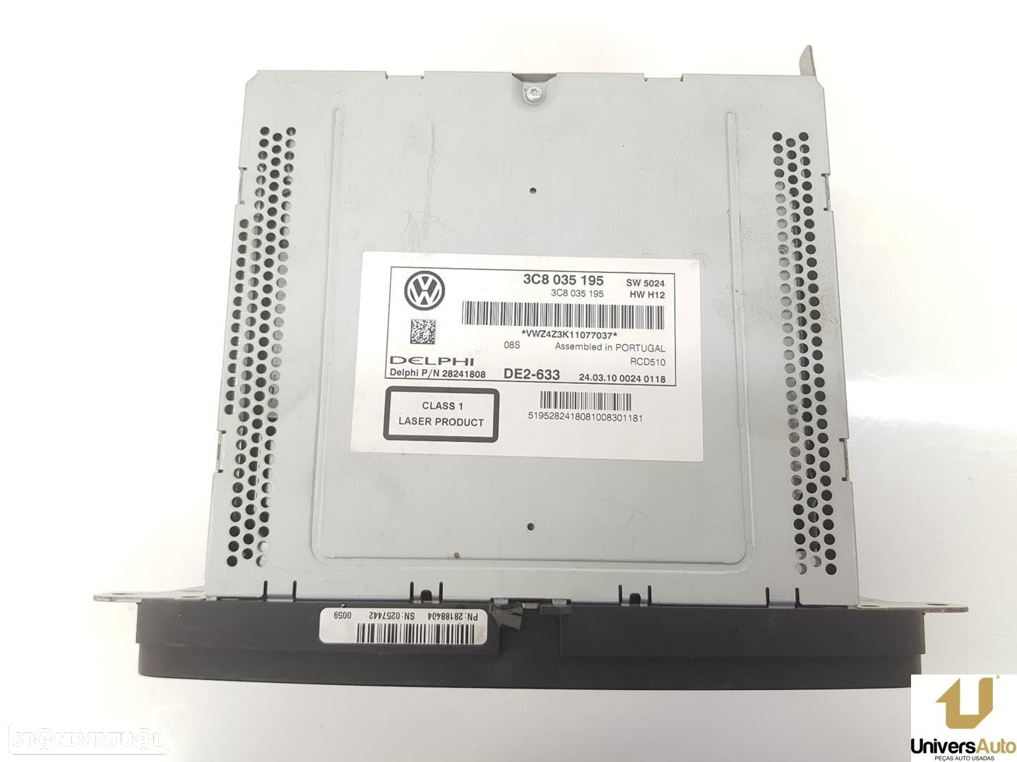 SISTEMA AUDIO / RADIO CD VOLKSWAGEN GOLF VI 2010 -3C8035195 - 2