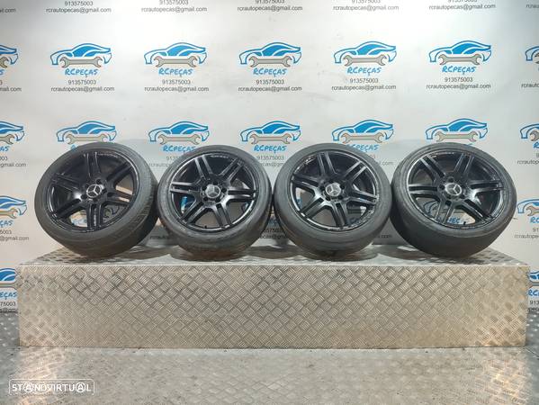 JANTES ORIGINAIS AMG MERCEDES BENZ CLASS C W204 17 POLEGADAS 7,5J 8,5J ET47 ET58 5X112 - 1