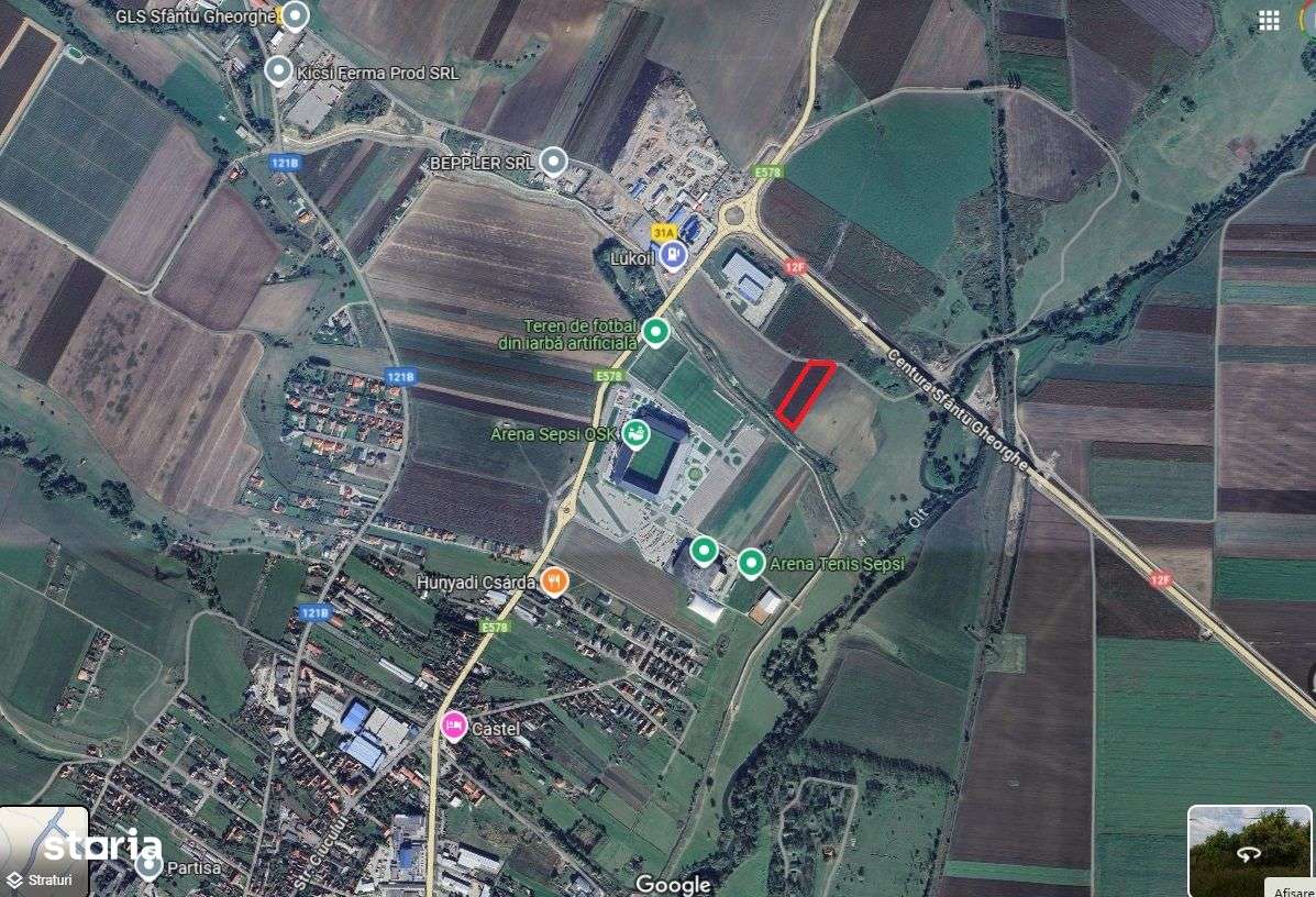 Vand teren intravilan industrial cu PUZ langa Arena Sepsi OSK - Imagine principală: 1/1
