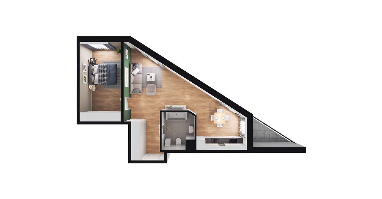 Łepkowskiego 11 | mieszkanie 2-pok. | M31 - Pełny obrazek: 3/9