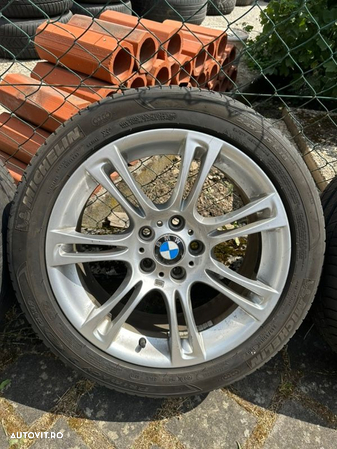 Jante Bmw seria 5 F10/F11 cu cauc diferențiate 245/45/R18 275/40/R18 Michelin vara dot 2016 5-6mm - 5