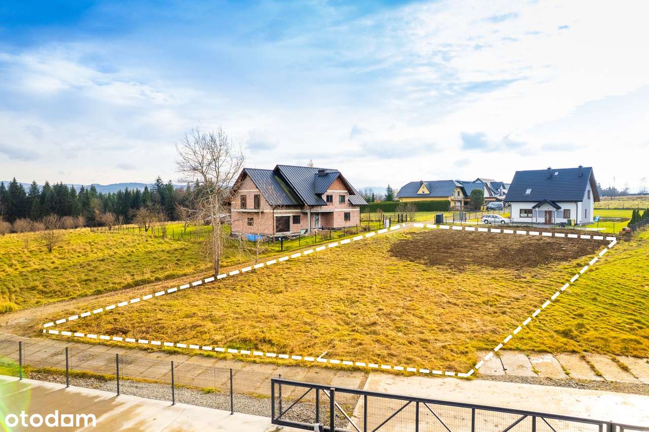 Działka z pozwoleniem w Rabce-Zdrój – media na miejscu, dwa wjazdy-1