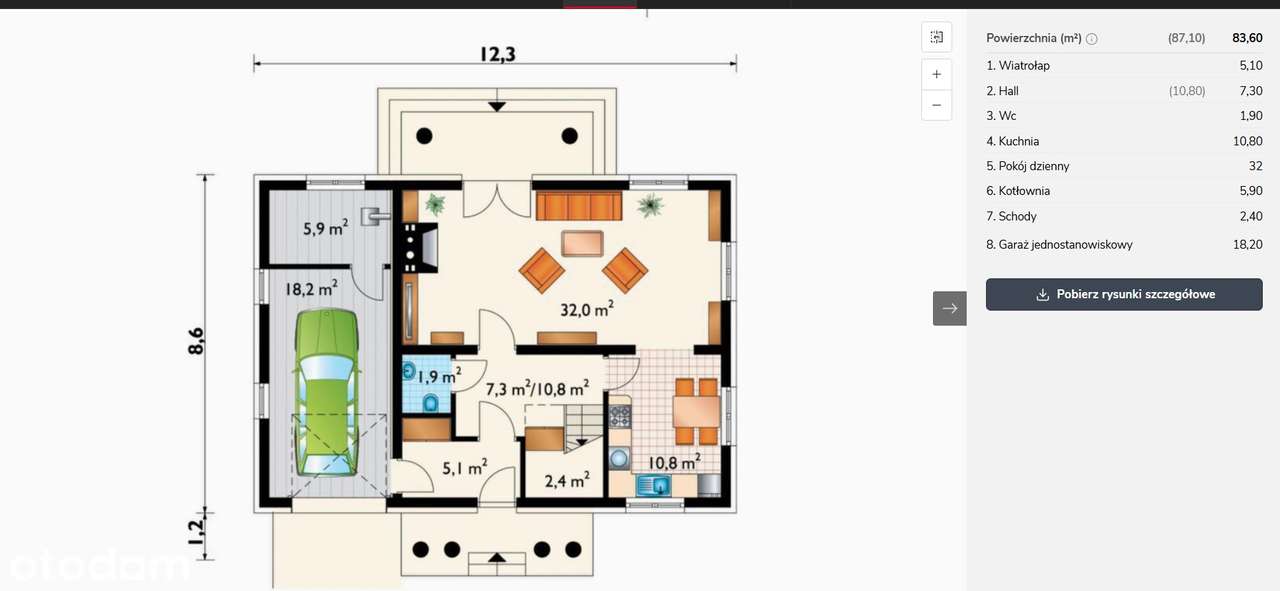 dom  147m2 , działka 904m2-4