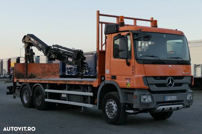 Mercedes-Benz ACTROS 2636 / 6X4 / CUTIE - 7 M + HDS HIAB 211 / PILOT / ROTATOR / EURO 5 / 2011 - 9