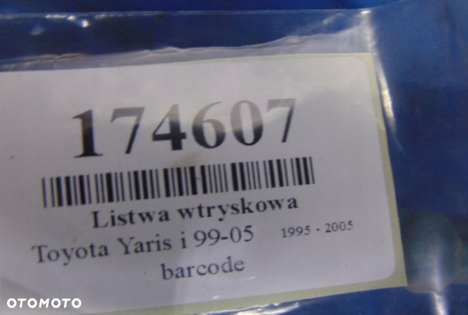 TOYOTA YARIS 1.0 16V LISTWA WTRYSKOWA - 3
