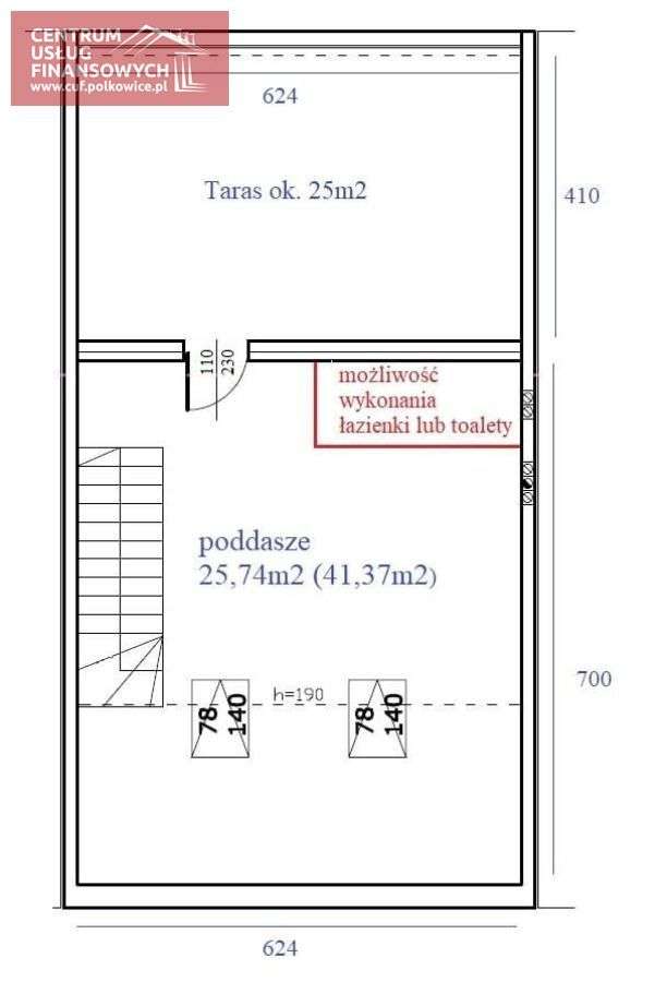 Bezczynszowe 94 m2, dwupoziomowe, stan dewelopersk - Pełny obrazek: 5/5