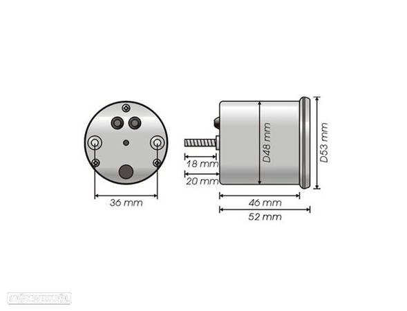 conta rotações universal koso d48 gp style 48mm - 2