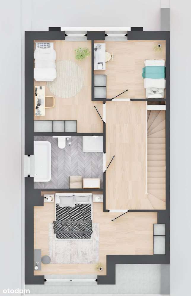 Energooszczędny dom 113m2, 4 pokoje. Kostka, 4 miejsca parkingowe.-4