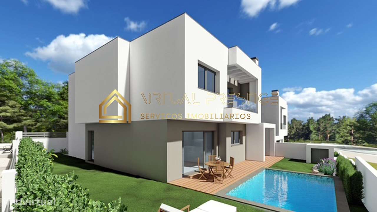 Moradia T4 nova com piscina e garagem – Charneca da Caparica-1