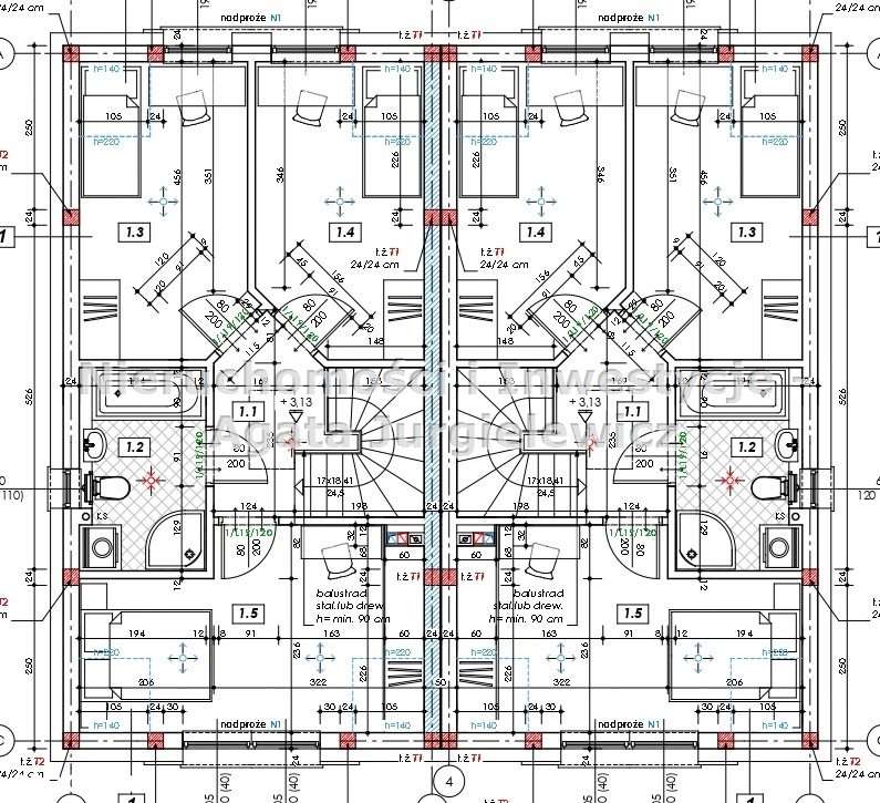 Dąbrowa; dom w zabudowie bliźniaczej; działka 271 - Pełny obrazek: 5/6