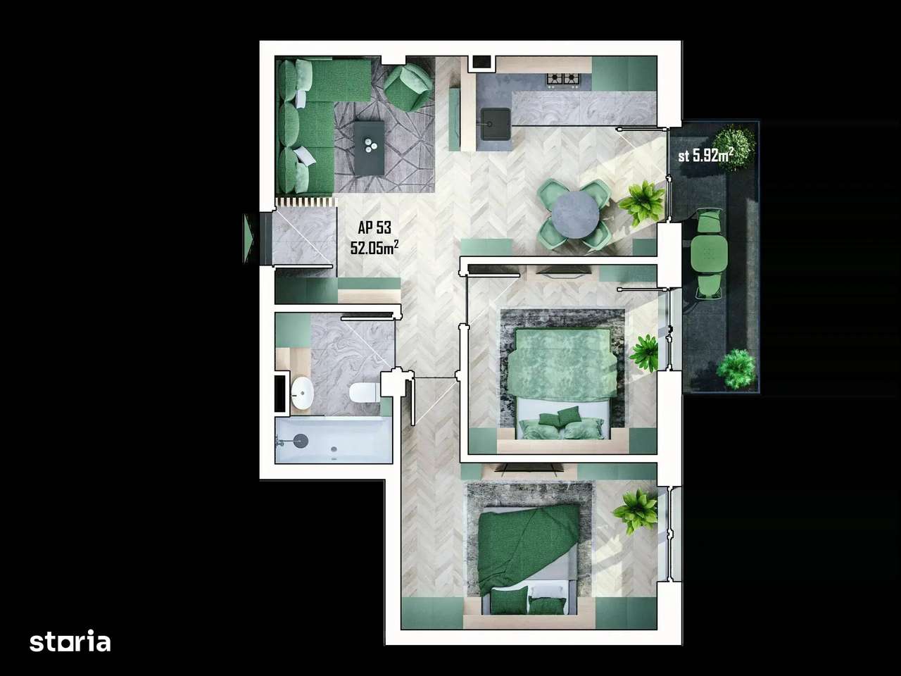 Apartament 3 camere, ESTIMO - Imagine principală: 2/14