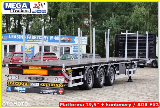 Mega Platforma UNIWERSALNA 19,5 BPW - ADR 3 - 35,0 ton ładowności !!! - 8