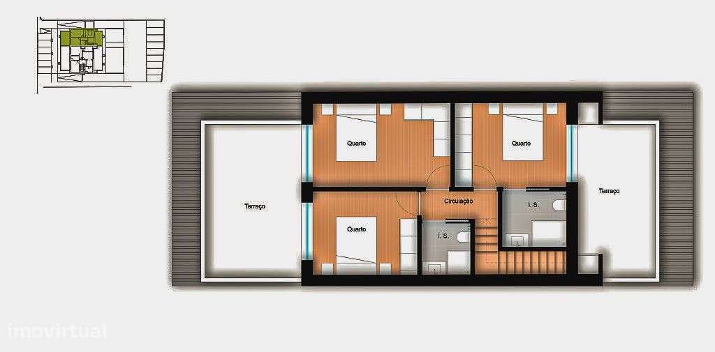 Apartamento T3 Duplex, em construção, Glória, Aveiro-9