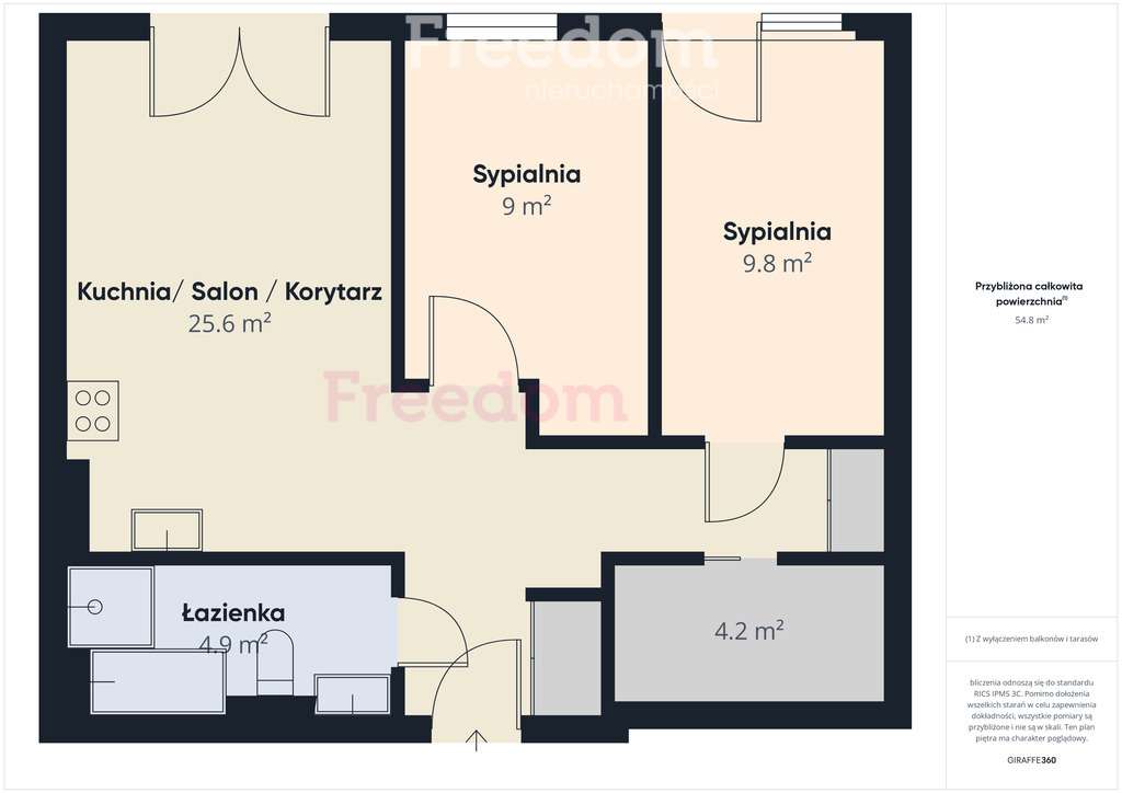 3-pokojowe mieszkanie osiedle Południe-59m2. - Pełny obrazek: 3/20