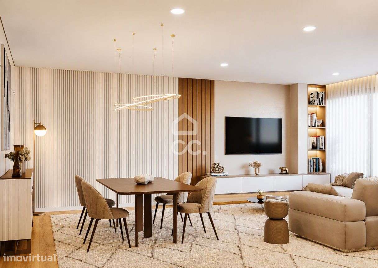 Moradia T3+1 nova, com jardim e terraço, em condomínio privativo com p-25
