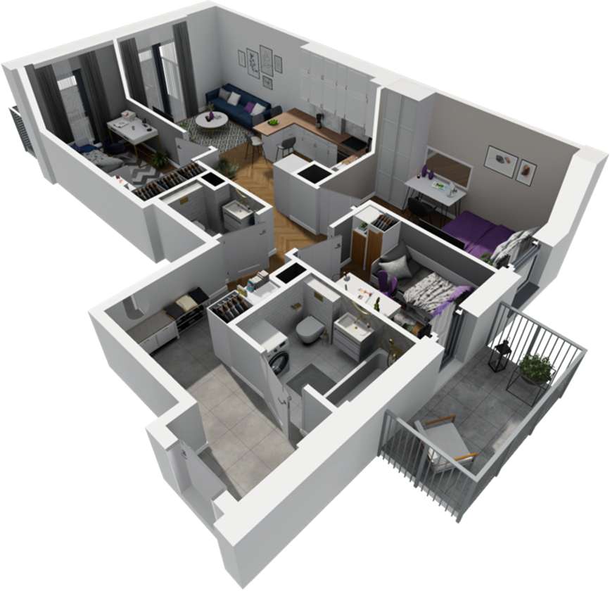 Centrum w 16 minut***Pełna oferta***Garaż w cenie***Dwa balkony - Pełny obrazek: 4/6