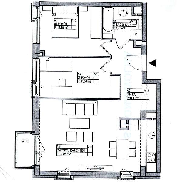 Słoneczne 3 pok. mieszkanie! | 1 piętro | bez prowizji - Pełny obrazek: 2/19
