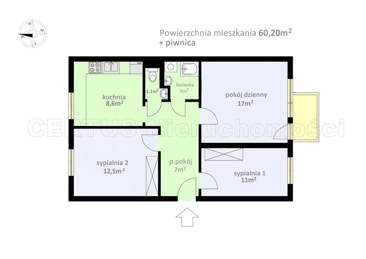 Kołobrzeg mieszkanie 3-pokojowe bezpośrednim w sąsiedztwie centrum-14