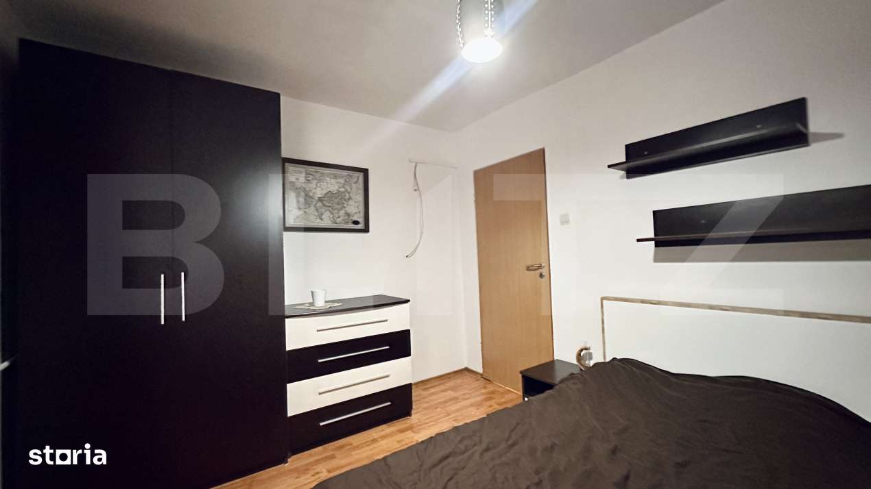 Apartament 2 camere, mobilat si utilat, tip Q, bloc izolat termic - Imagine principală: 4/7