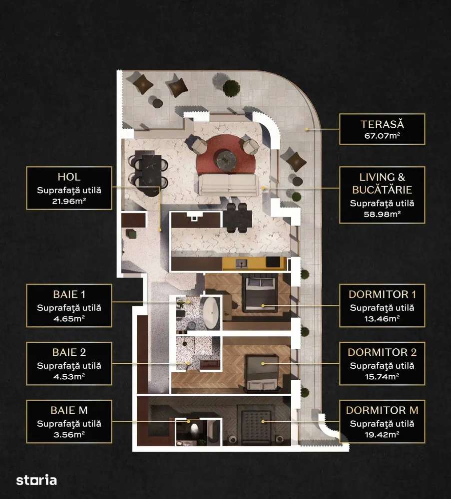 Pipera Apartament 4 Camere LUX Piscina Direct Dezvoltator Comision 0 - Imagine principală: 4/7
