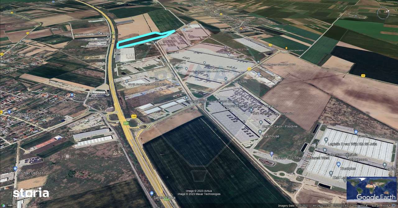 Teren intravilan 93,000mp / Autostrada A1/km 23-6