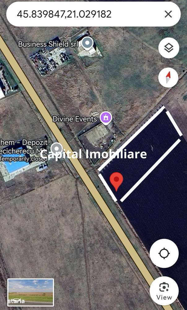 Teren extravilan cu potențial de dezvoltare, la sosea DN6-4