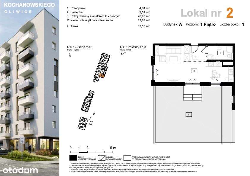Osiedle Kochanowskiego | mieszkanie 1-pok. | A2 - Pełny obrazek: 2/7