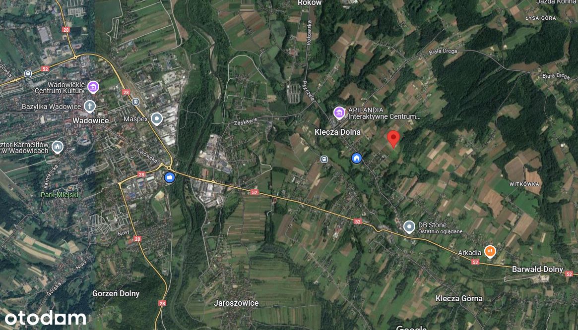 Działka budowlana 11,5 ara – Klecza Dolna, gm. Wadowice - Pełny obrazek: 1/4