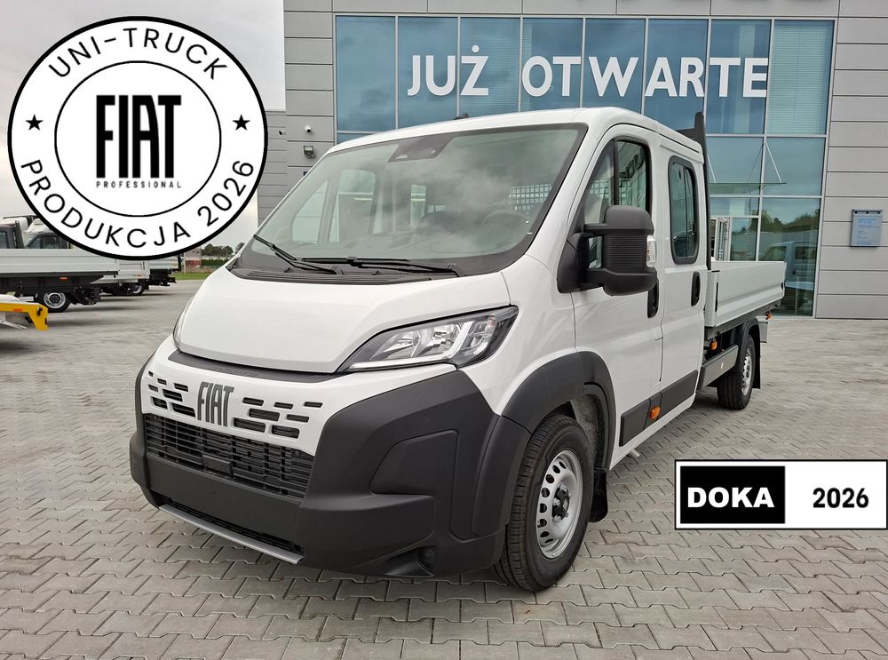 Fiat Ducato Doka Fabryczna skrzynia, ROK PRODUKCJI 2026, Doka, Brygadówka
