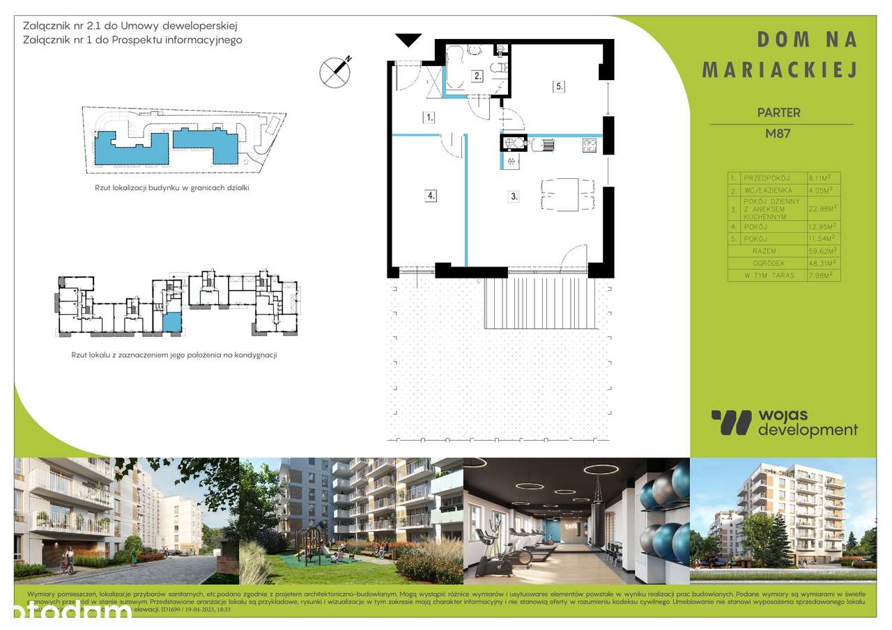 Dom na Mariackiej | mieszkanie M87 - Pełny obrazek: 3/8