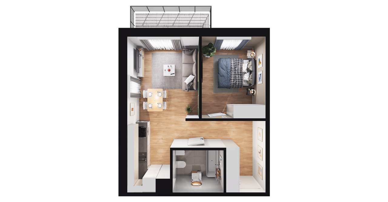 Apartamenty Książęce  | mieszkanie 2-pok. | 9 - Pełny obrazek: 3/9