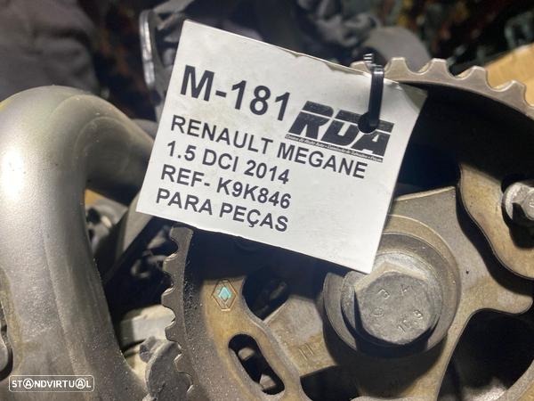 M181 Motor Para Peças Renault Megane 1.5 Dci Ref- K9K846 - 5