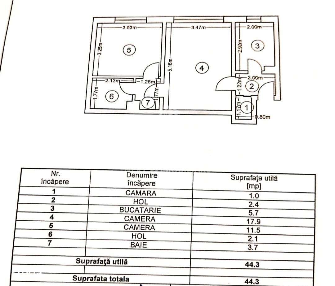 Apartament 2 camere – strada Mircea cel Batran, langa parcul Tomis 2-6