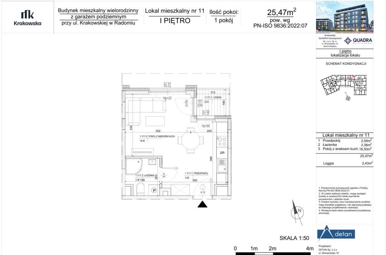 KRAKOWSKA | mieszkanie 1-pokojowe | M11 - Pełny obrazek: 2/9