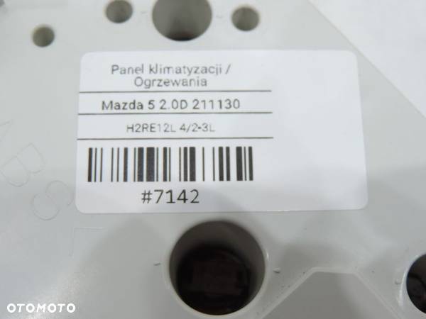 PANEL STEROWANIA KLIMATYZACJĄ MAZDA 5 I - 7