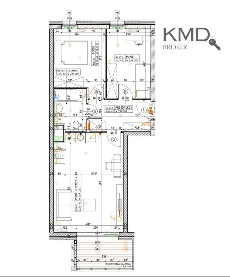 3- pokojowe mieszkanie w nowej inwestycji Lublin-1