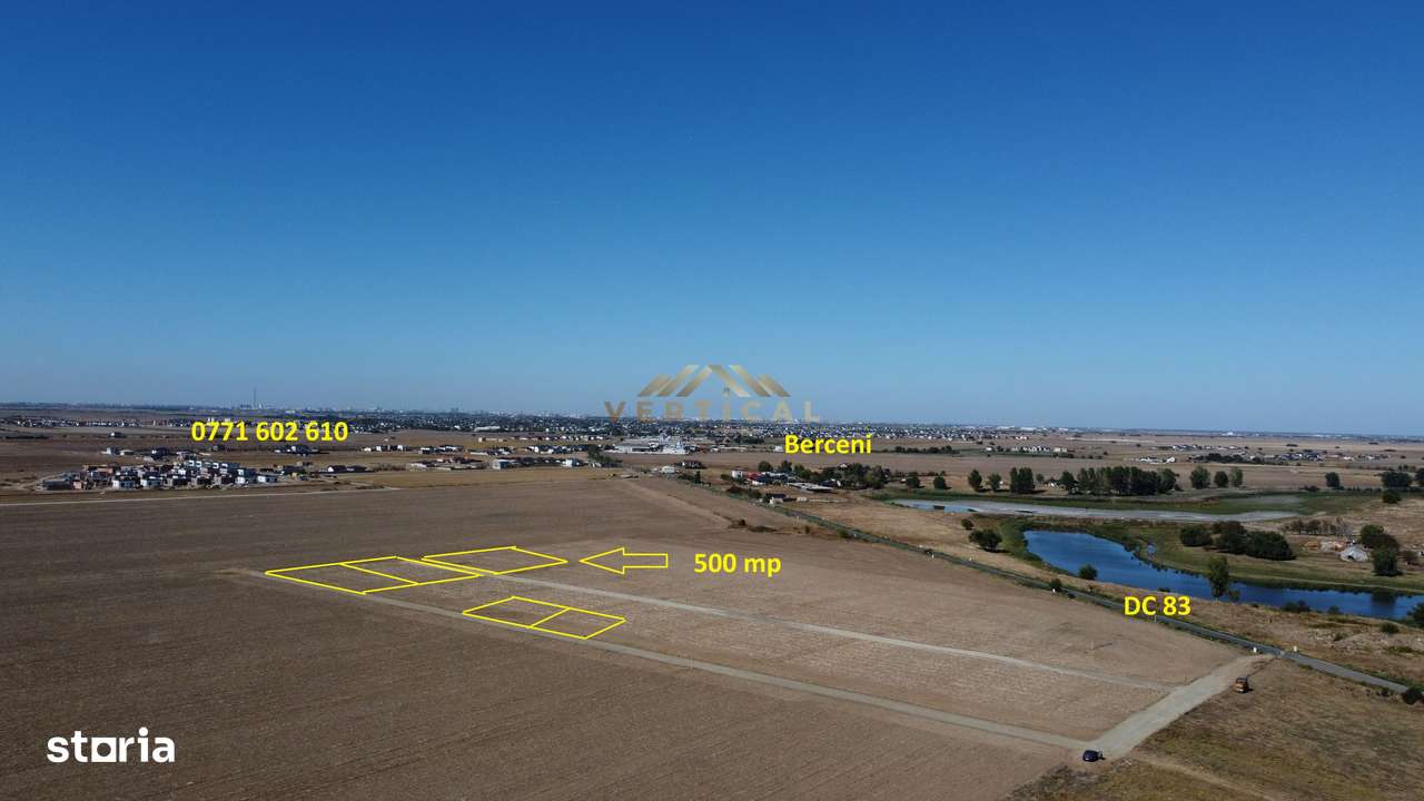 Teren 500mp, Oportunitate , Berceni/ Vidra - Imagine principală: 1/6