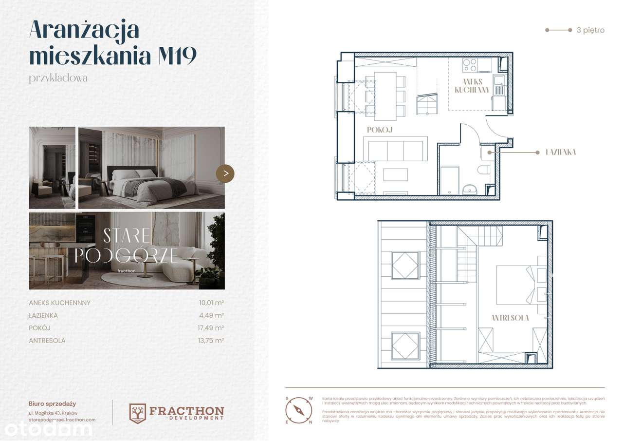 3-pokojowe mieszkanie 45m2 Bez Prowizji - Pełny obrazek: 2/7